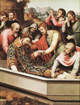 Juan De Juanes : The Entombment of St Stephen Martyr